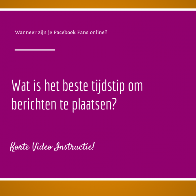 Wanneer zijn je Fans online?-2